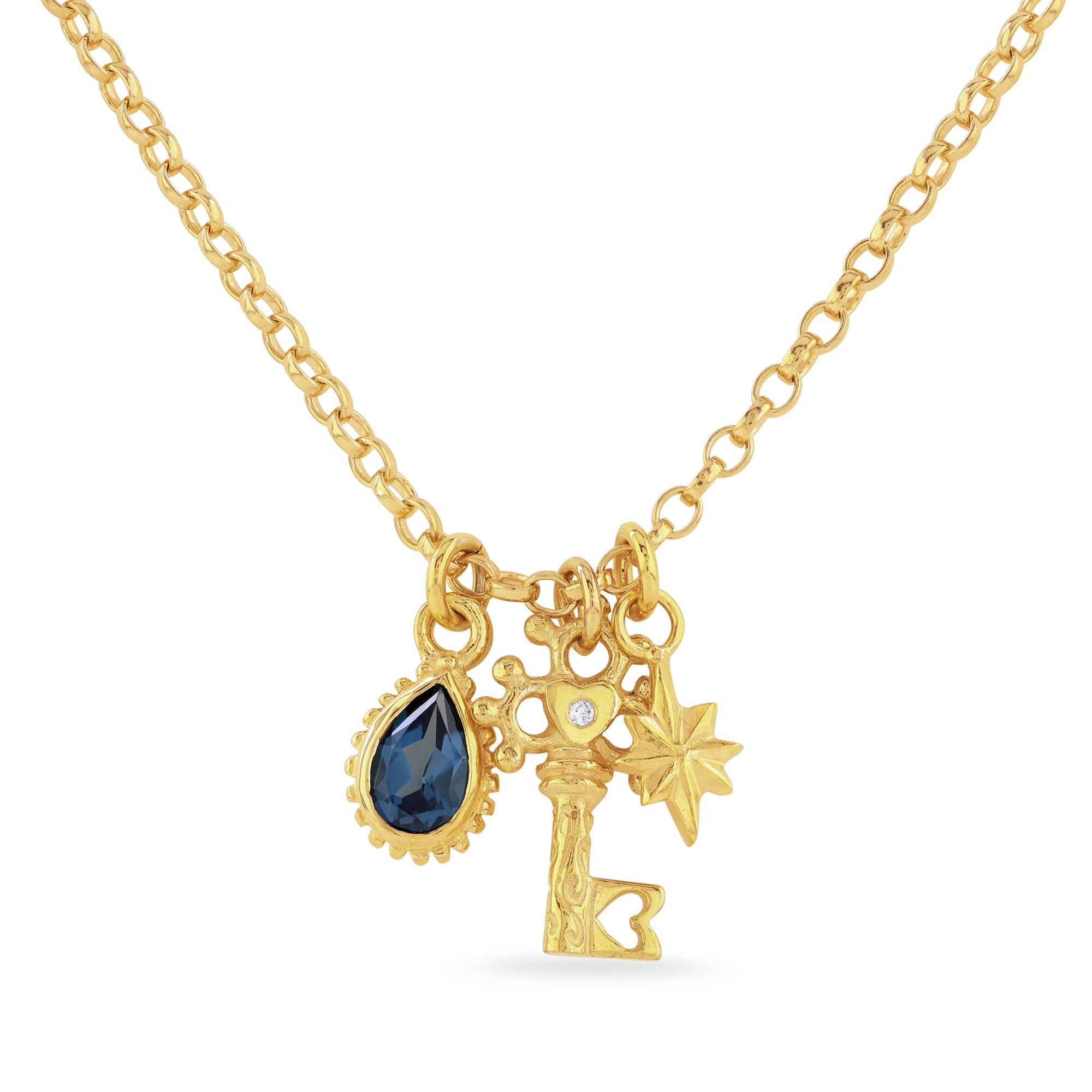Key Signatures Key Chain Celestial Key Cluster Necklace – Sophie Harley London