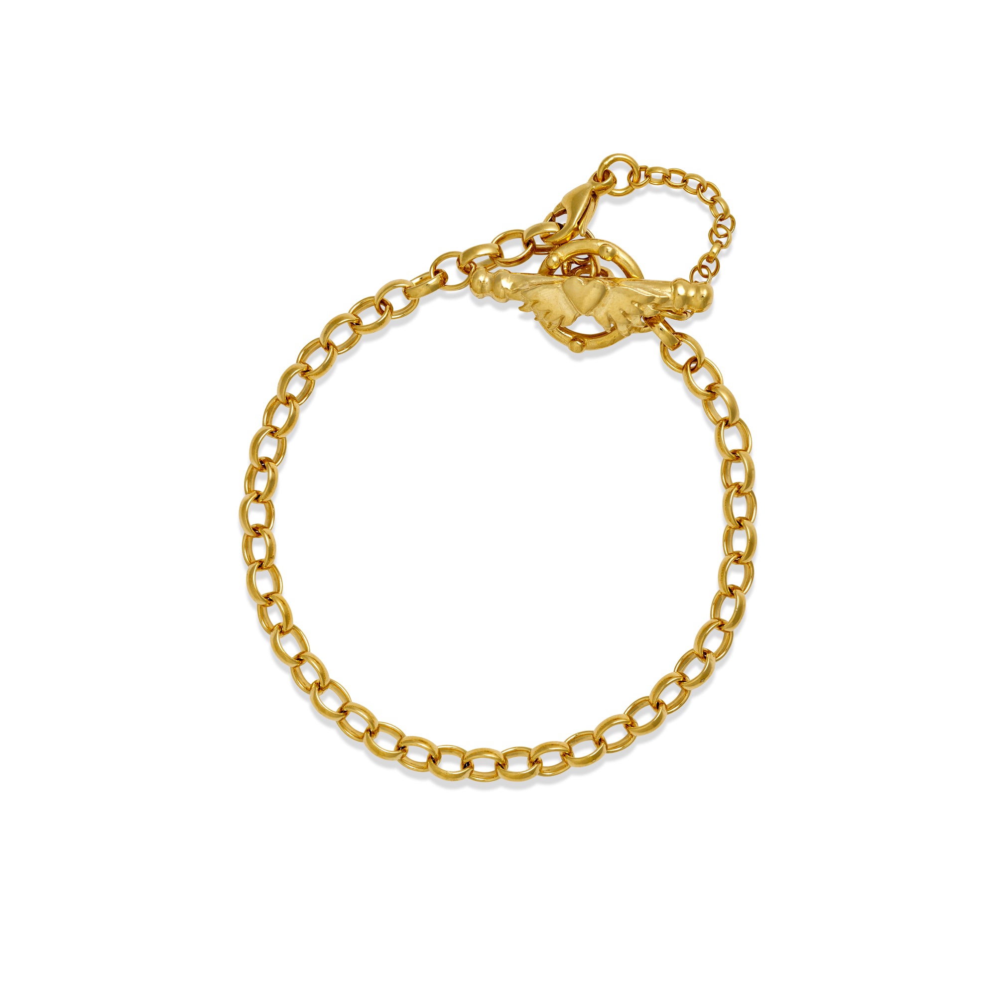 Men's Luxury 18ct Gold Filled Solid Belcher bracelet. On sale 7 inches |  eBay