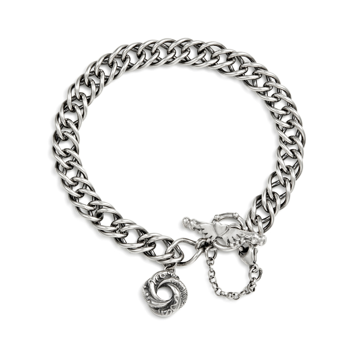 Mini Loveknot Double French Curb Bracelet | Sophie Harley London