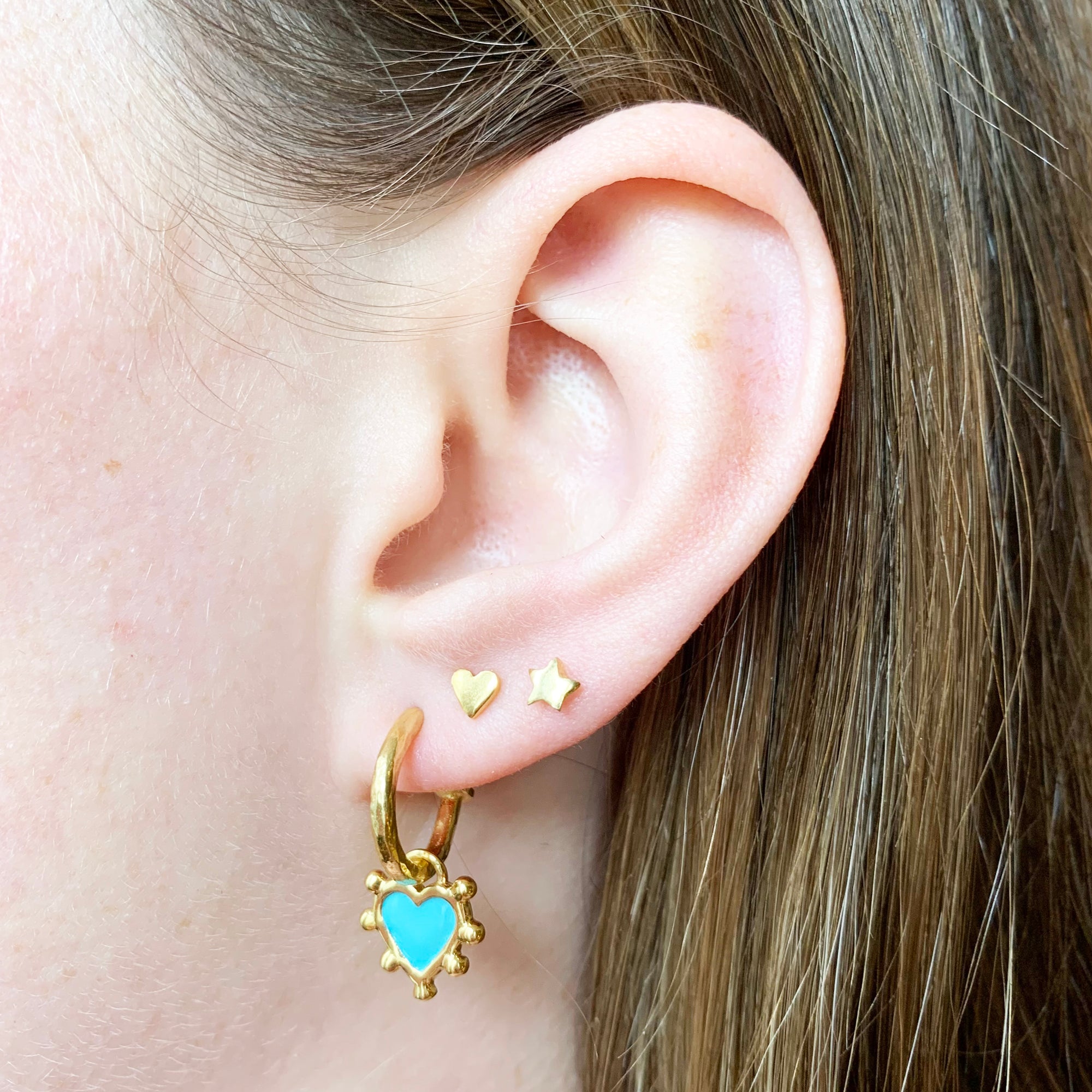 Tiny Heart Earrings – Sophie Harley London